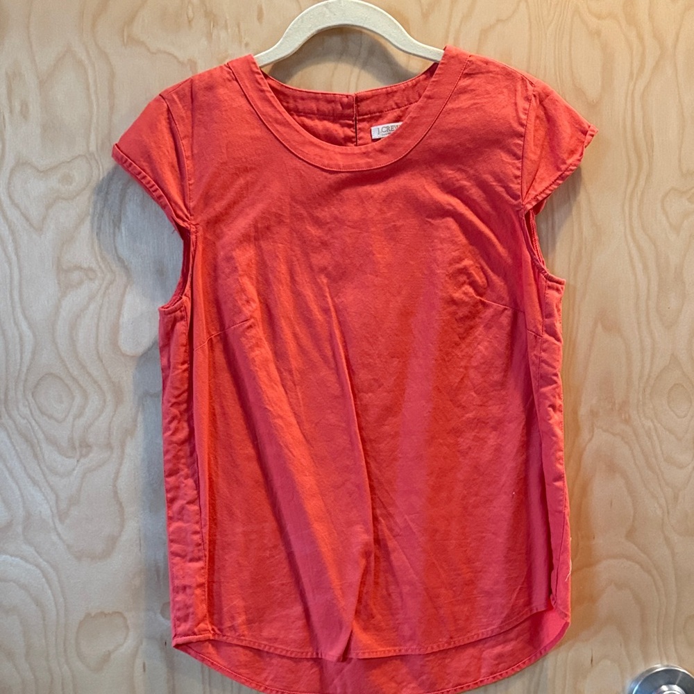 J. Crew Women's Blouse in Vibrant Orange